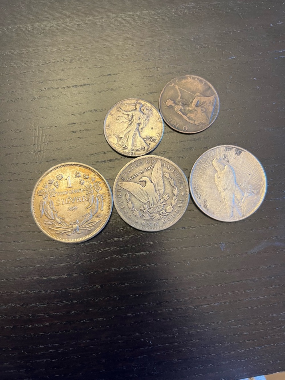 Assorted Silver Coins - Vintage Look